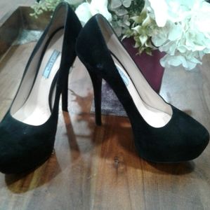 Prada suede black pumps  euro 38.5 / 8.5